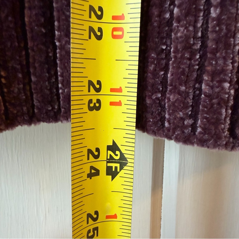 CALIA Dark Purple Crew Neck Sweater, Open Shoulders, Size Large - Picture 8 of 8